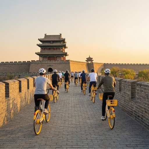 City wall cycling