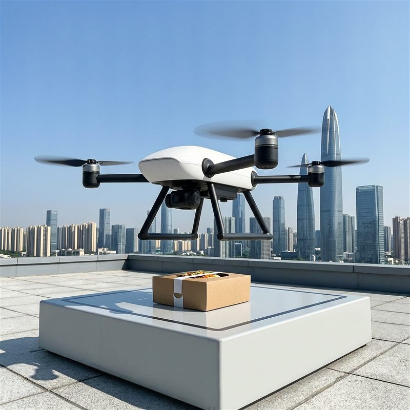 Drone delivery spotting