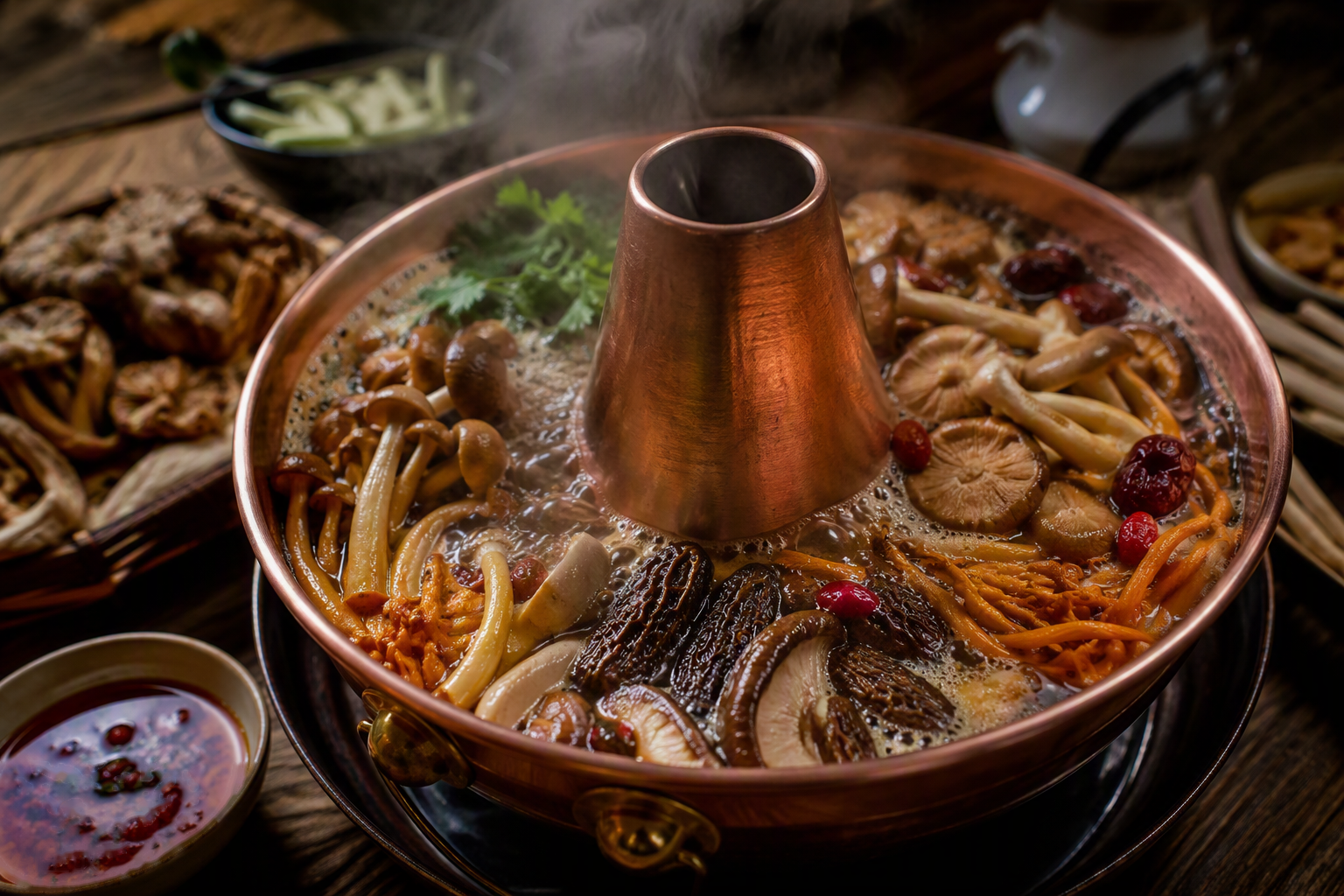 A table of Chinese dishes